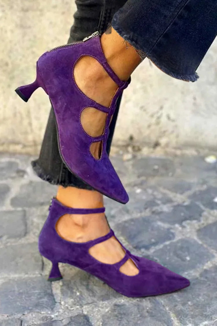 VIOLA | DÉCOLLETÉ VINTAGE CON MINI TACCO