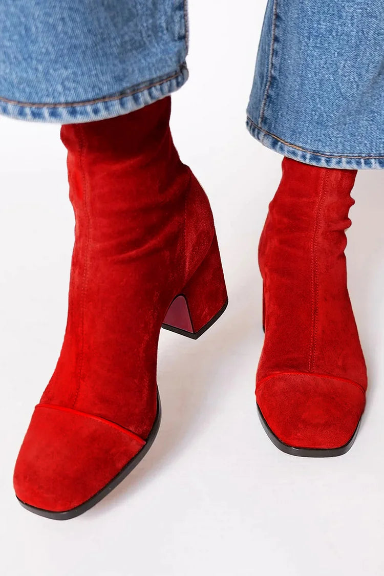 BELMONTE MILANO | STIVALETTO A PUNTA QUADRA CON TACCO BOLD
