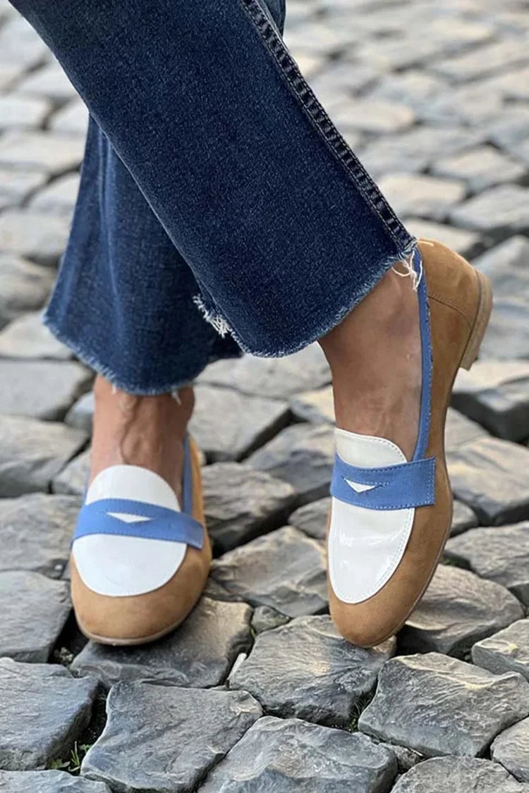 BELMONTE MILANO | SLINGBACK TRICOLORE A PUNTA TONDA