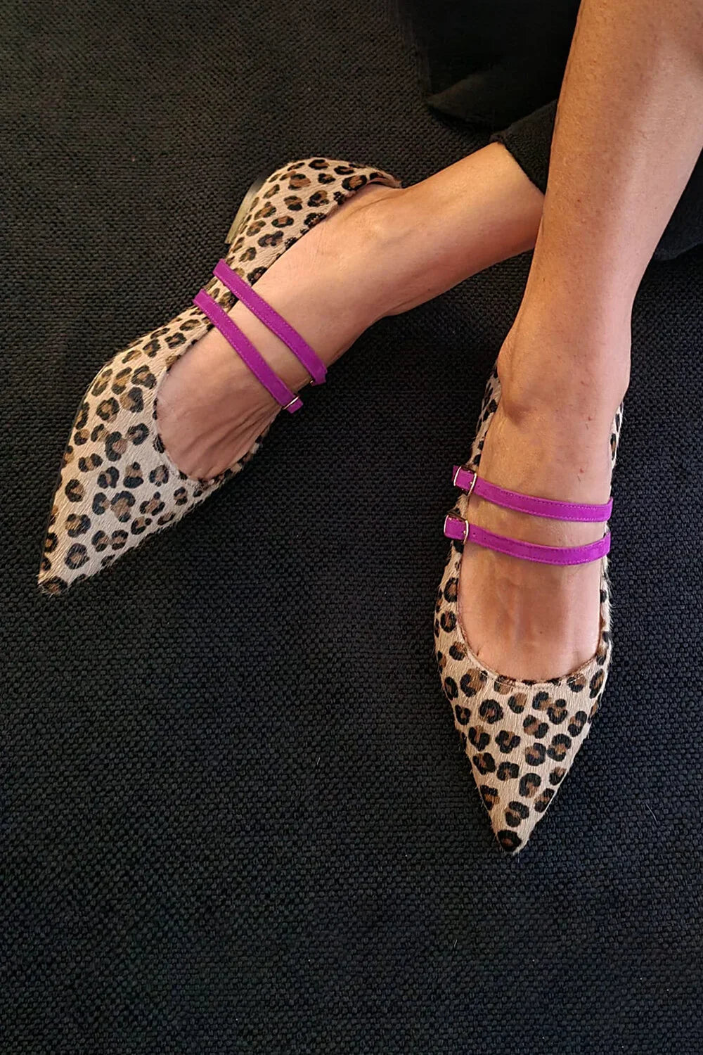 BELMONTE MILANO | DÉCOLLETÉ LEOPARDATE CON DOPPIO CINTURINO