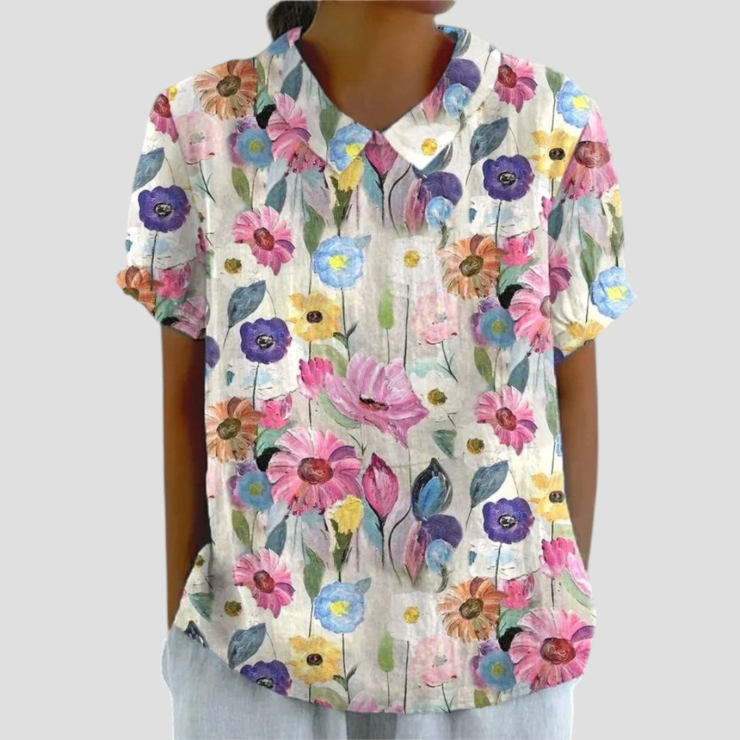 NICOLETTA | BLUSA IN LINO
