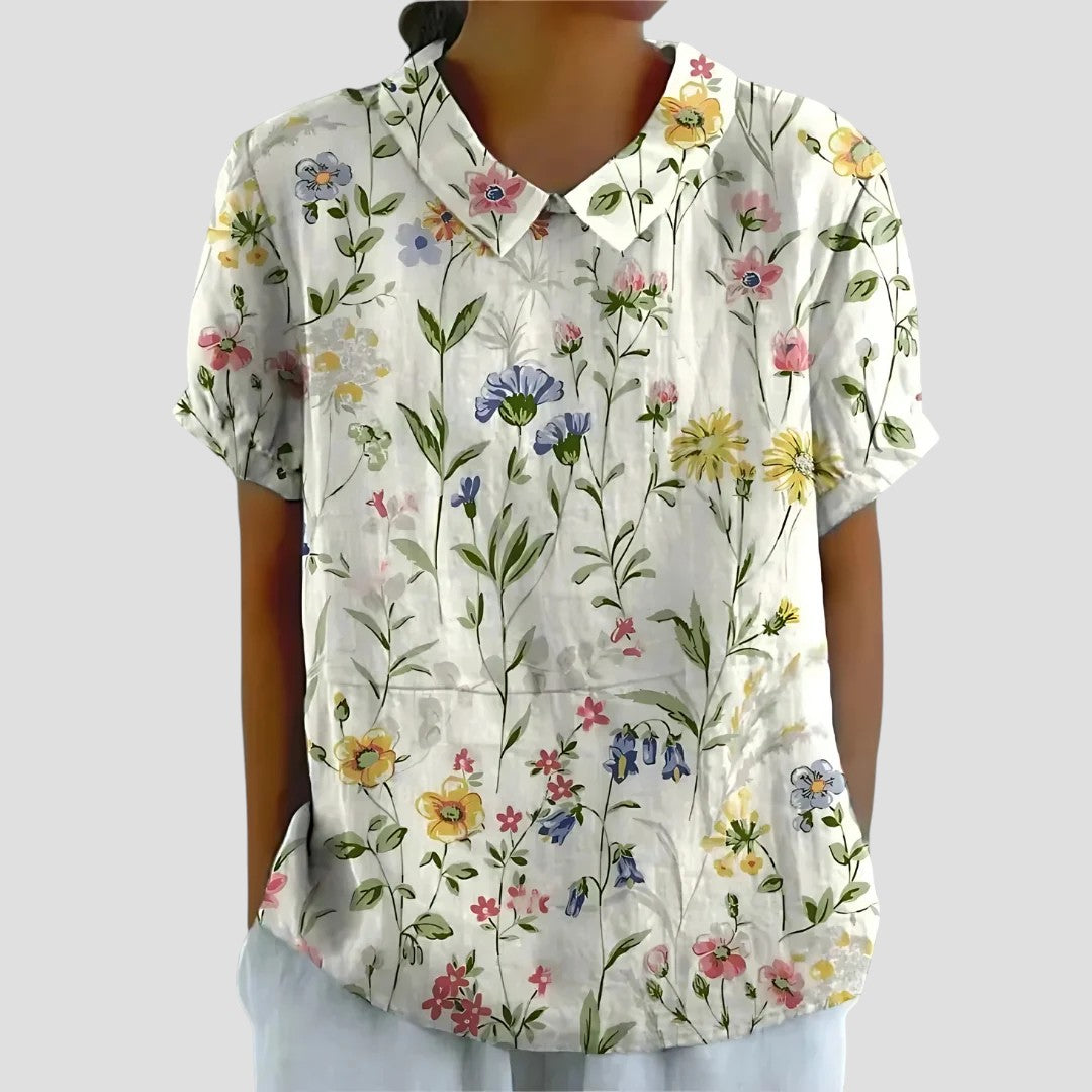 ELENA | BLUSA IN LINO
