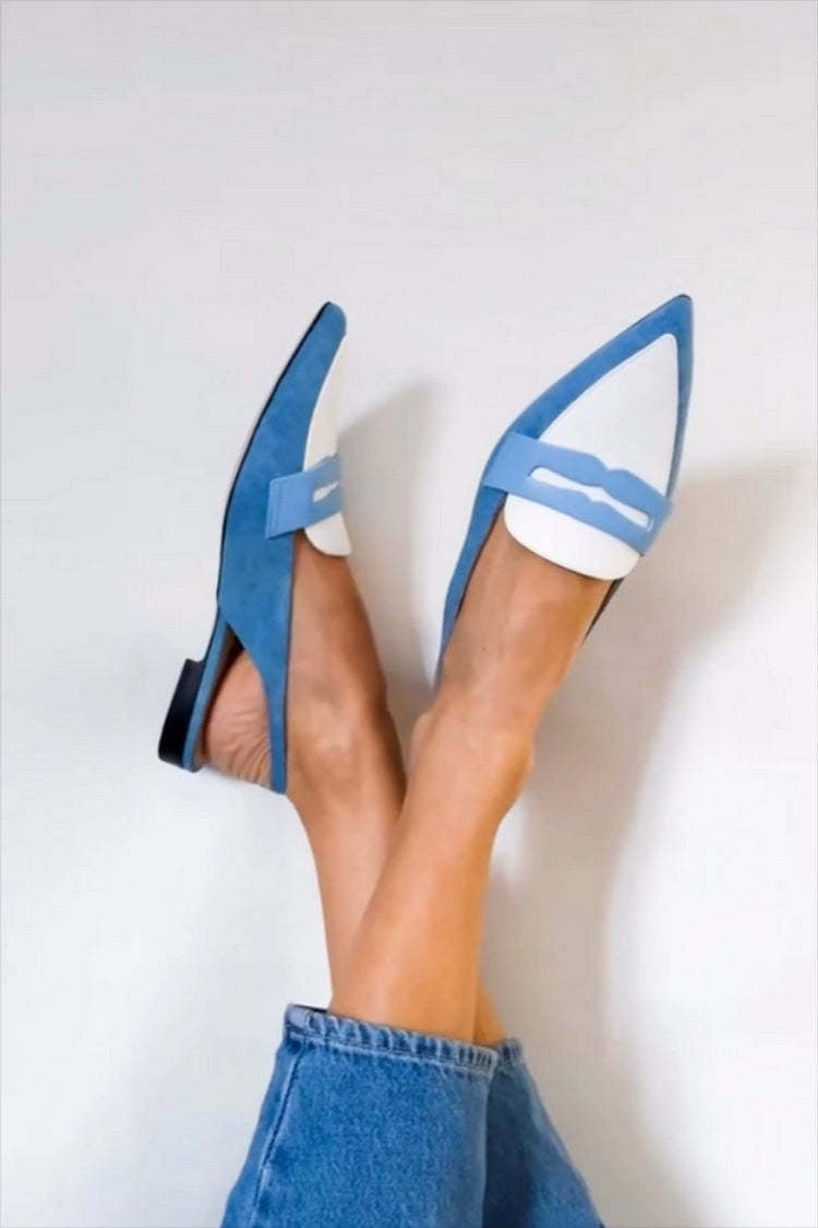 BELMONTE MILANO | SLINGBACK BI-COLORE A PUNTA