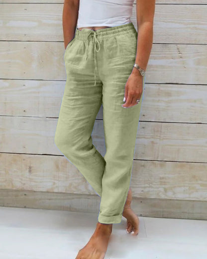 AZZURRA | PANTALONI LEGGERI CON COULISSE