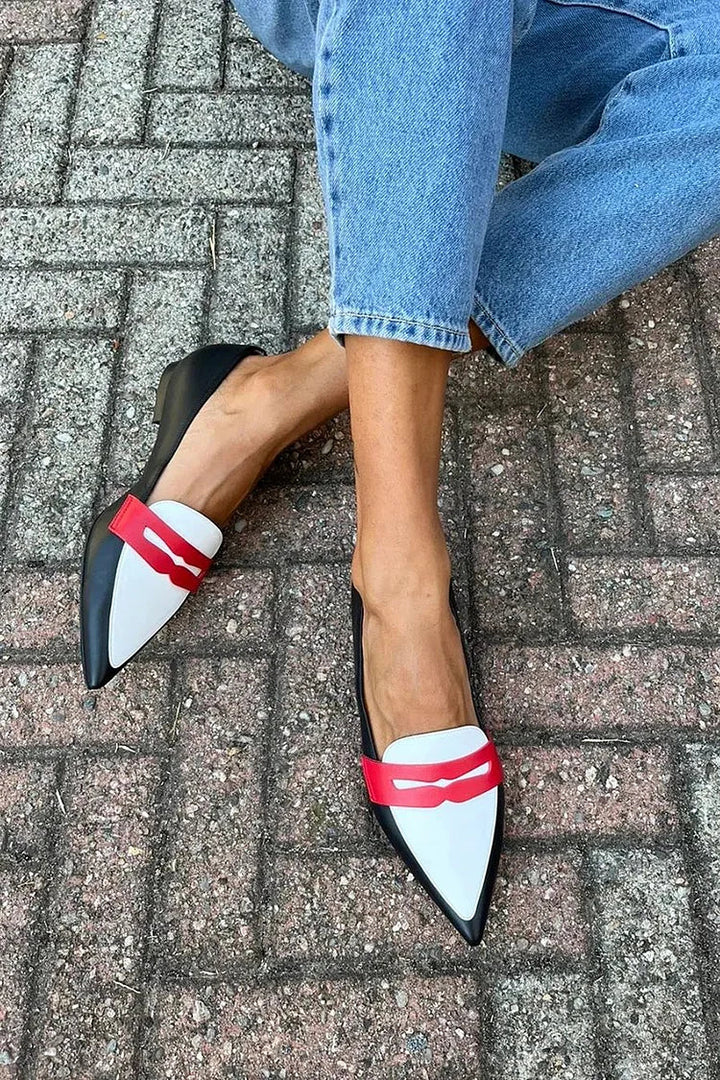 BELMONTE MILANO | SLIPPERS A PUNTA BICOLORE