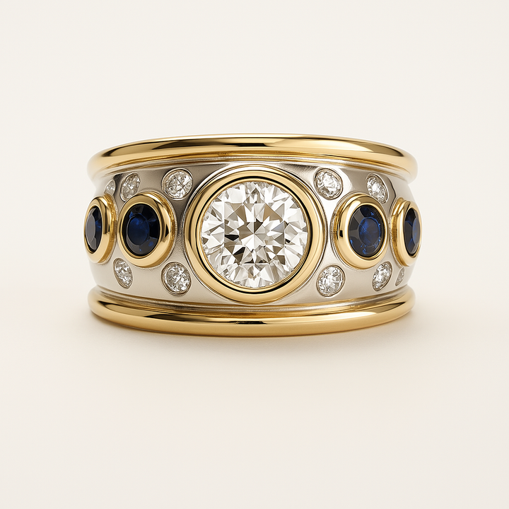 Anello in Zirconia Incastonato Oro Vintage