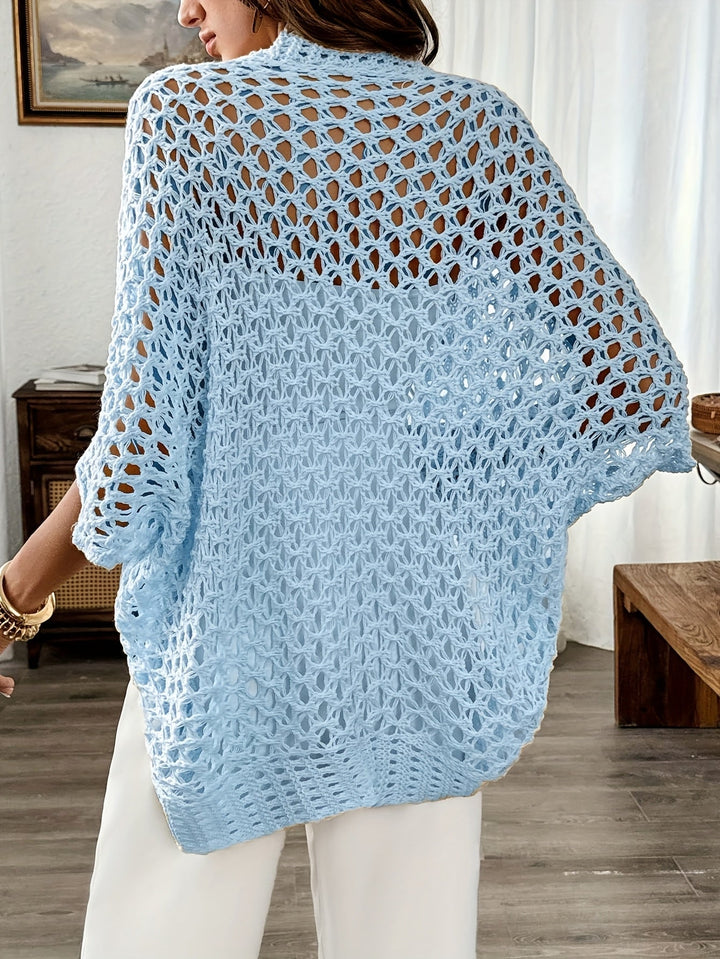 BELMONTE MILANO | CARDIGAN ALL'UNCINETTO A TRAMA APERTA
