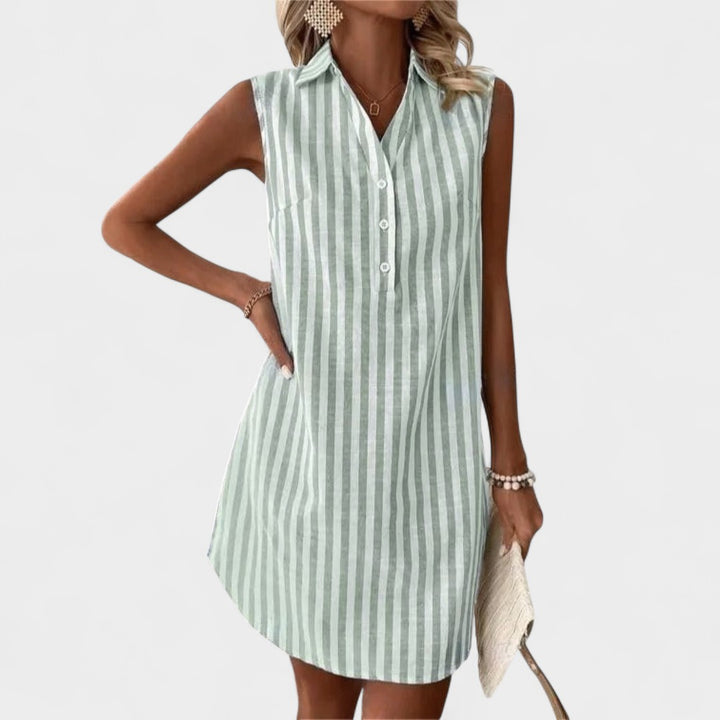 GINEVRA | ABITO CAMICIA A RIGHE