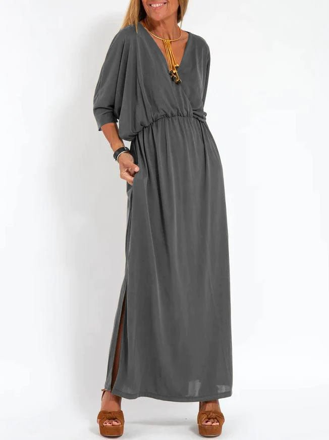 ELENA | ABITO MAXI NERO RILASSATO