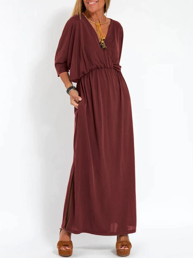 ELENA | ABITO MAXI NERO RILASSATO