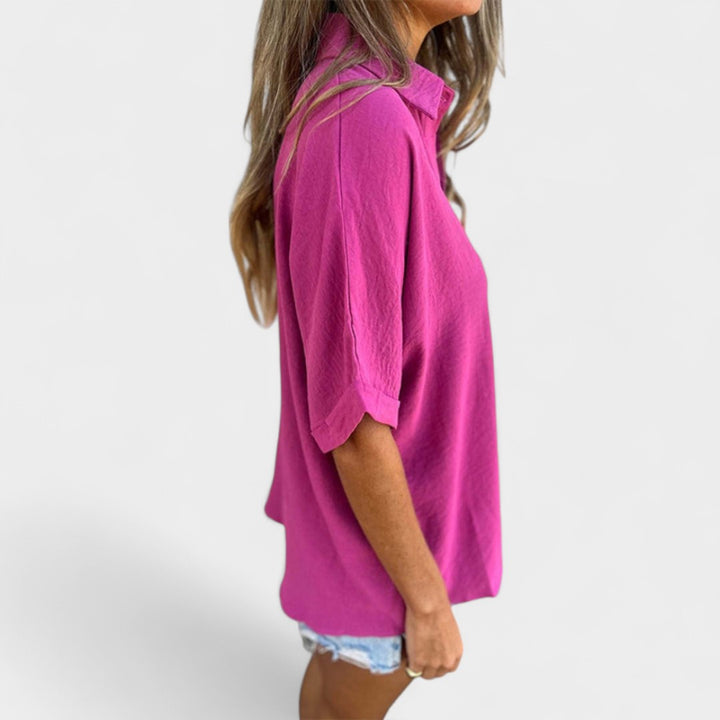 HELEN | CAMICIA RELAX CON BOTTONI