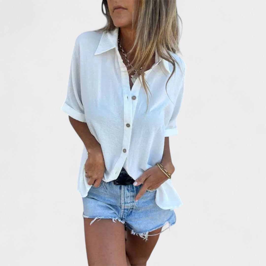 HELEN | CAMICIA RELAX CON BOTTONI