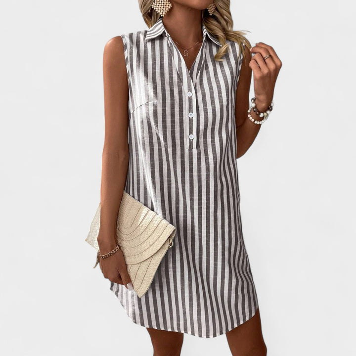 GINEVRA | ABITO CAMICIA A RIGHE