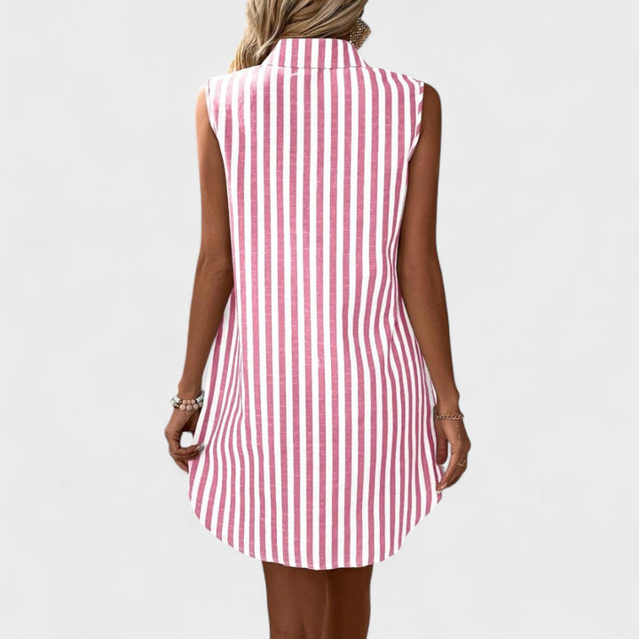 GINEVRA | ABITO CAMICIA A RIGHE