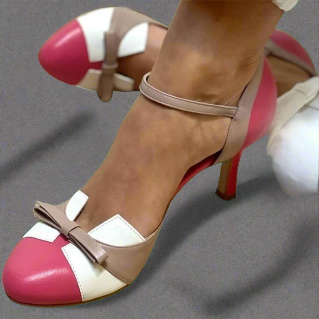 DALIA | DÉCOLLETÉ MULTICOLORE CON CINTURINO