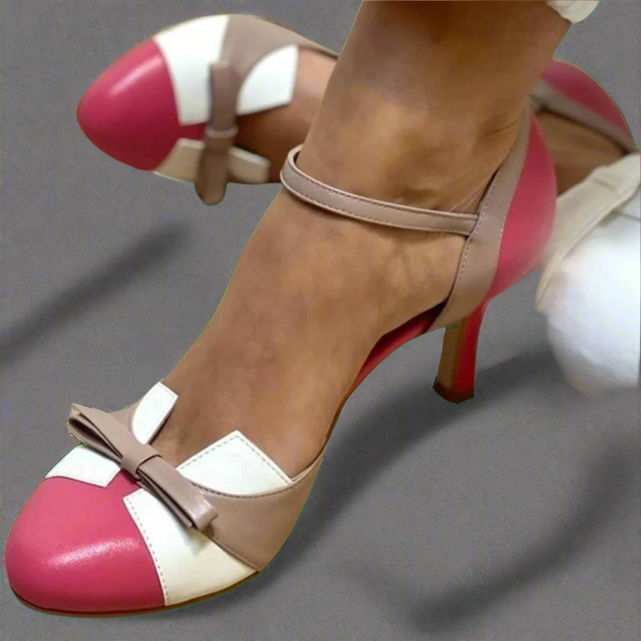 DALIA | DÉCOLLETÉ MULTICOLORE CON CINTURINO