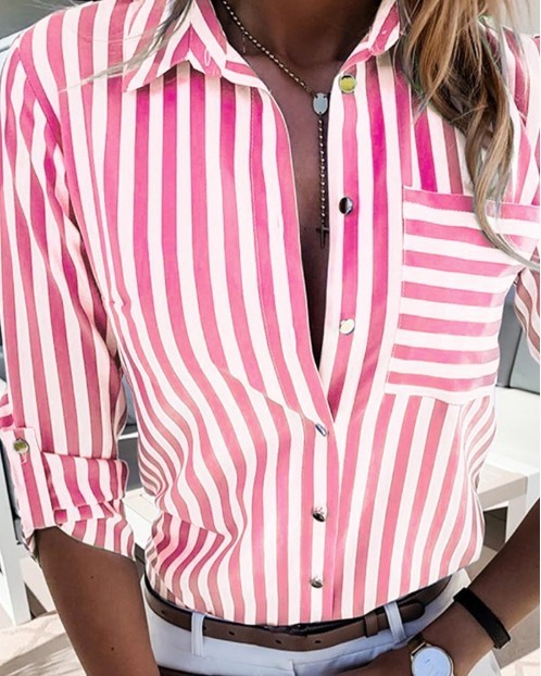 VIOLA | CAMICIA A RIGHE