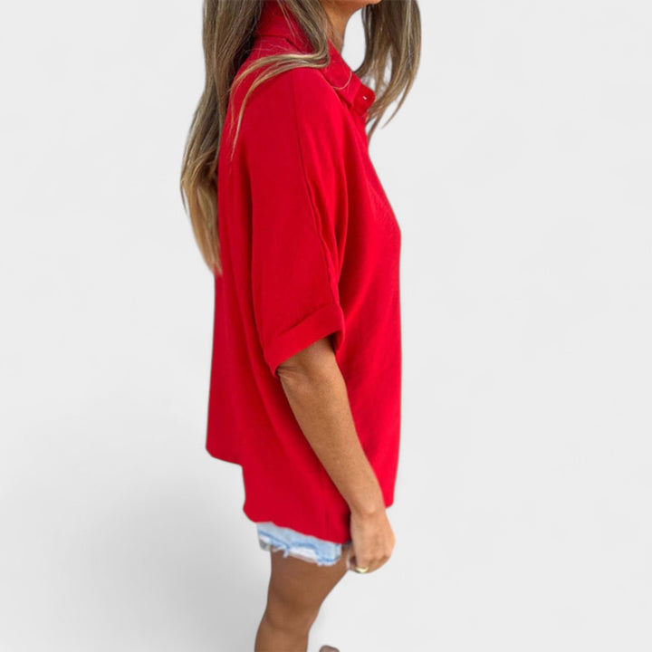 HELEN | CAMICIA RELAX CON BOTTONI