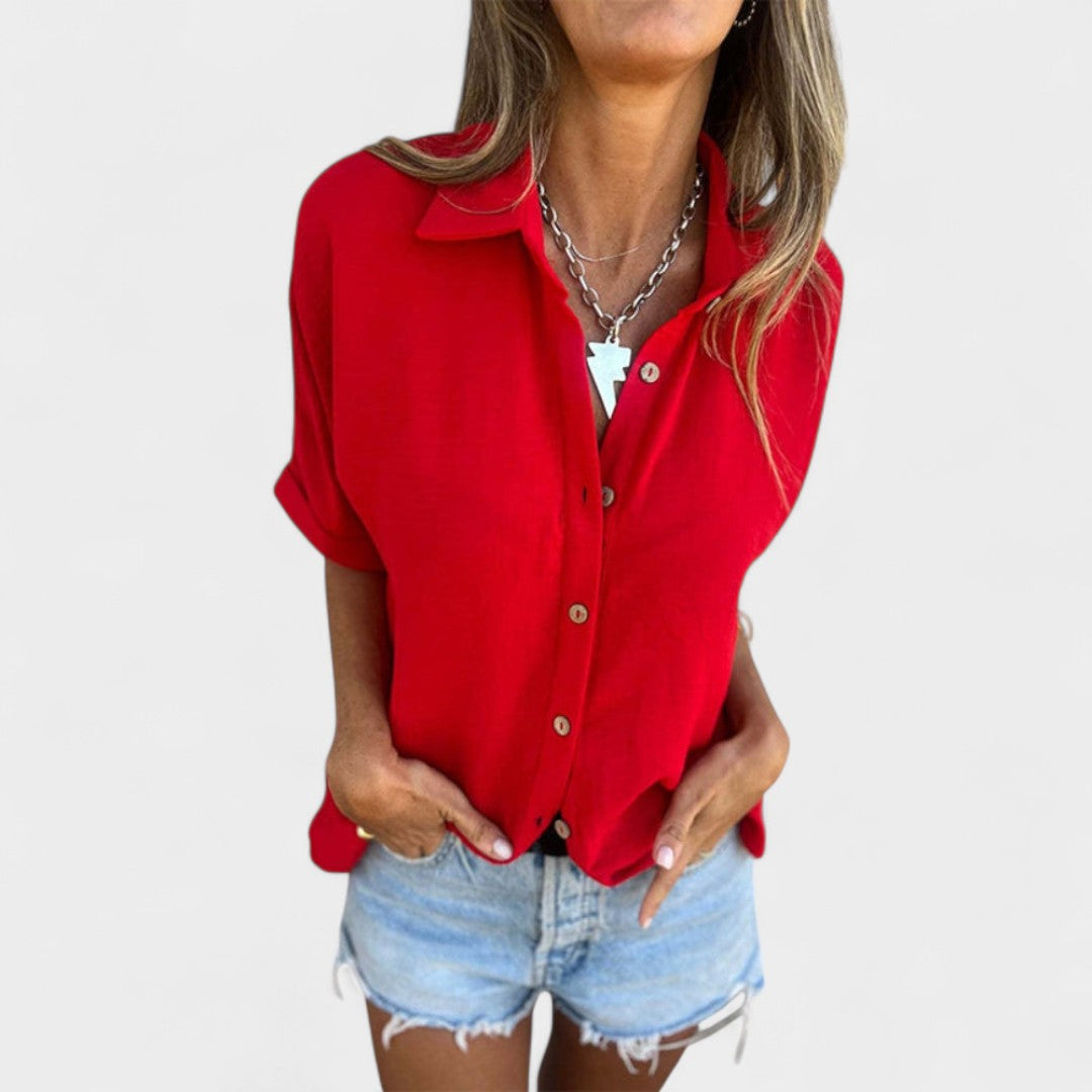 HELEN | CAMICIA RELAX CON BOTTONI