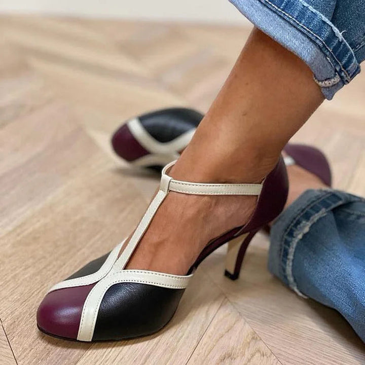BELMONTE MILANO | DÉCOLLETÉ BICOLOR CON CINTURINO A T