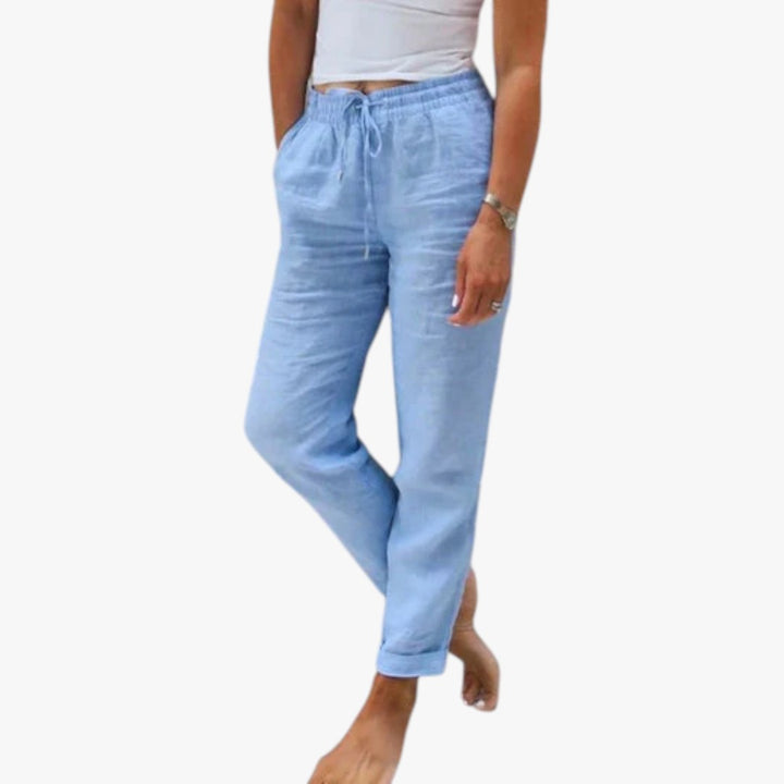 AZZURRA | PANTALONI LEGGERI CON COULISSE
