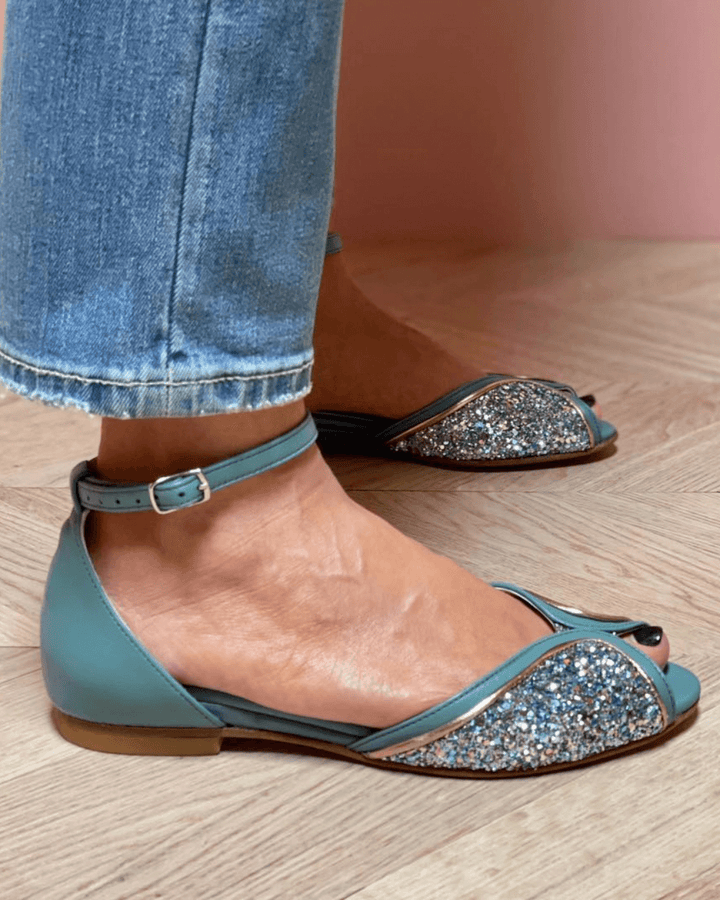 BRIGITTA | SANDALO BASSO GLITTER