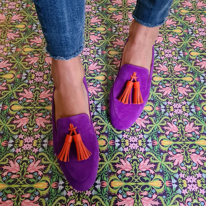 BELMONTE MILANO | MOCASSINO VIOLA CON NAPPE