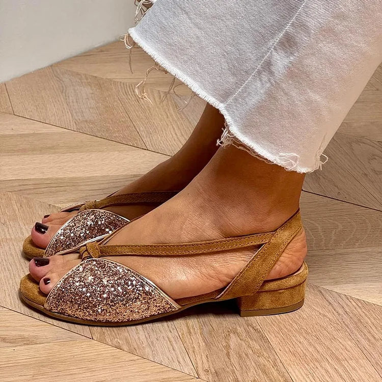 LUCREZIA | SANDALO GLITTER BASSO