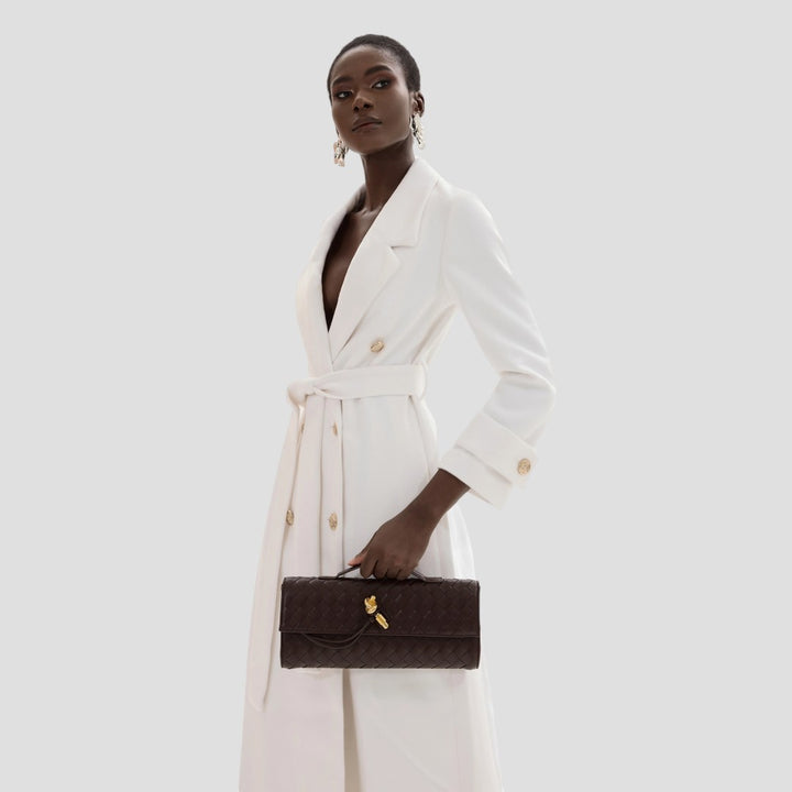 Tina | Borsa clutch Tote in ecopelle solida