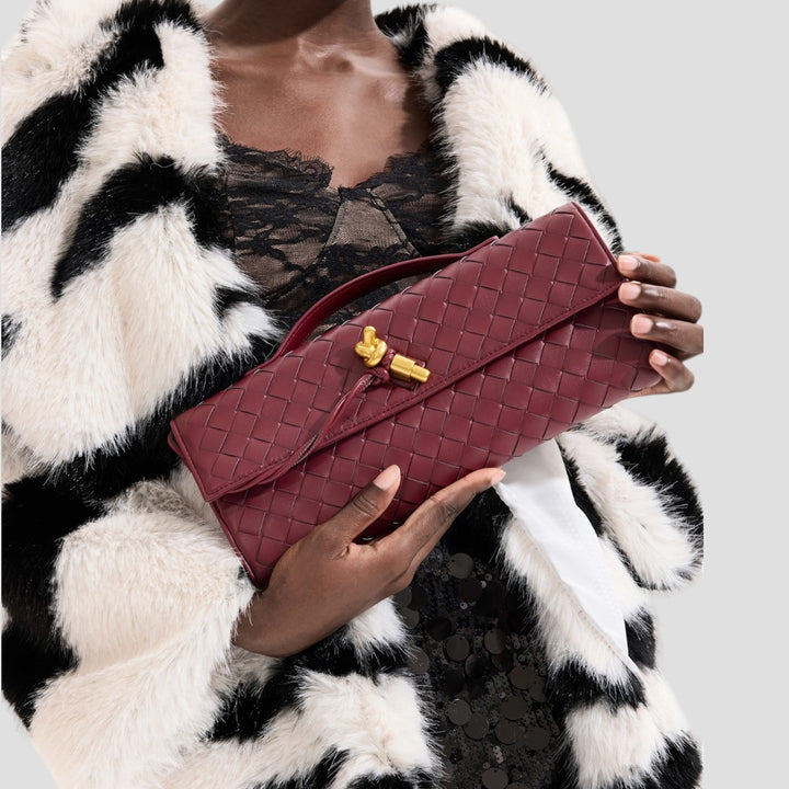 Tina | Borsa clutch Tote in ecopelle solida