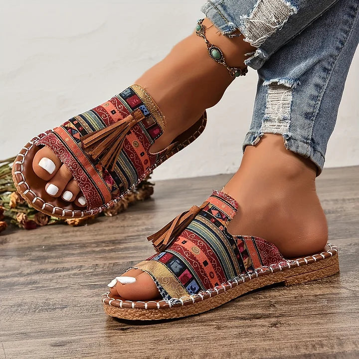 MARGARET | SANDALI BOHO CON NAPPINE