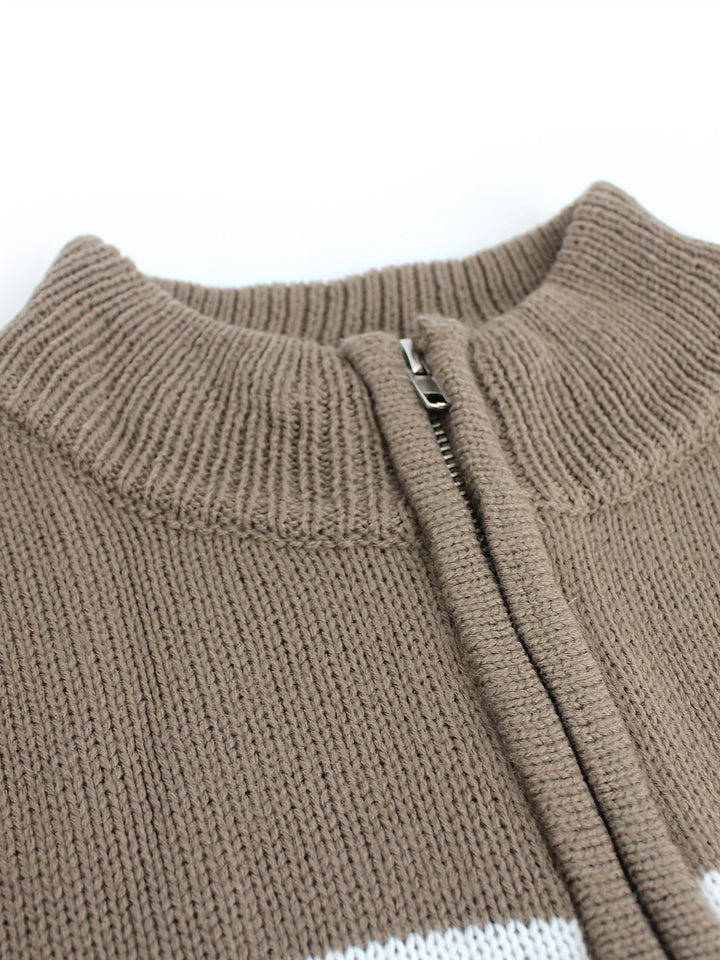BELMONTE MILANO | Maglione a Righe con Zip