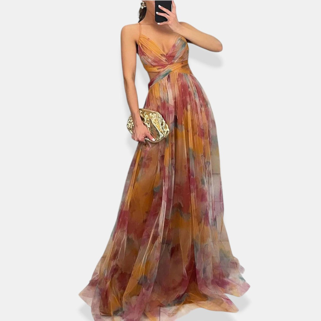Vaëlia™ | Bellissimo maxi abito con stampa floreale