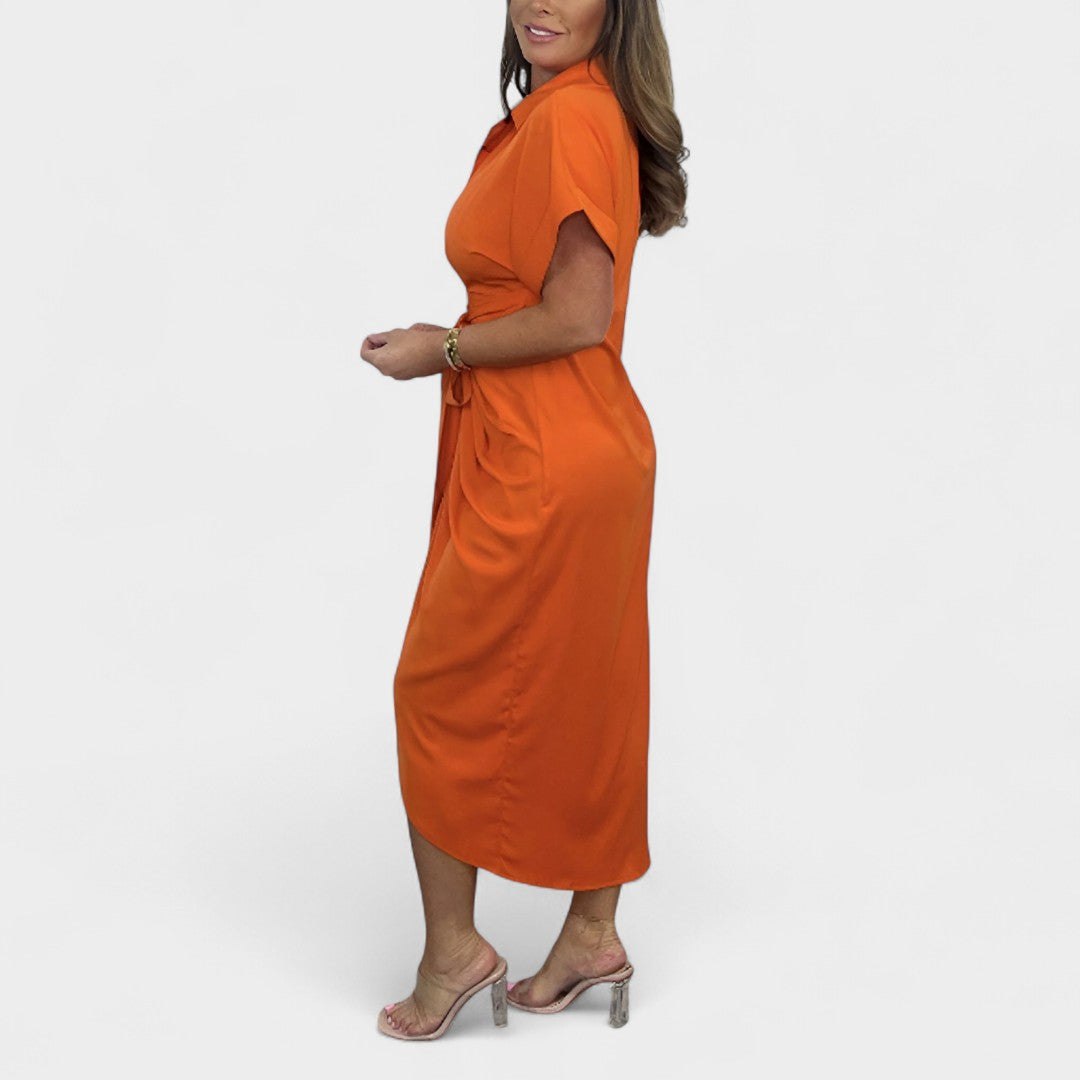 GAIA | ABITO CHEMISE CON NODO CENTRALE