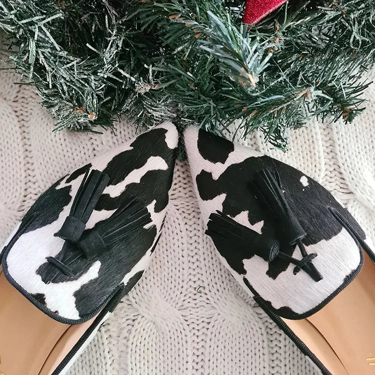 BELMONTE MILANO | MOCASSINO STAMPA COW CON NAPPE