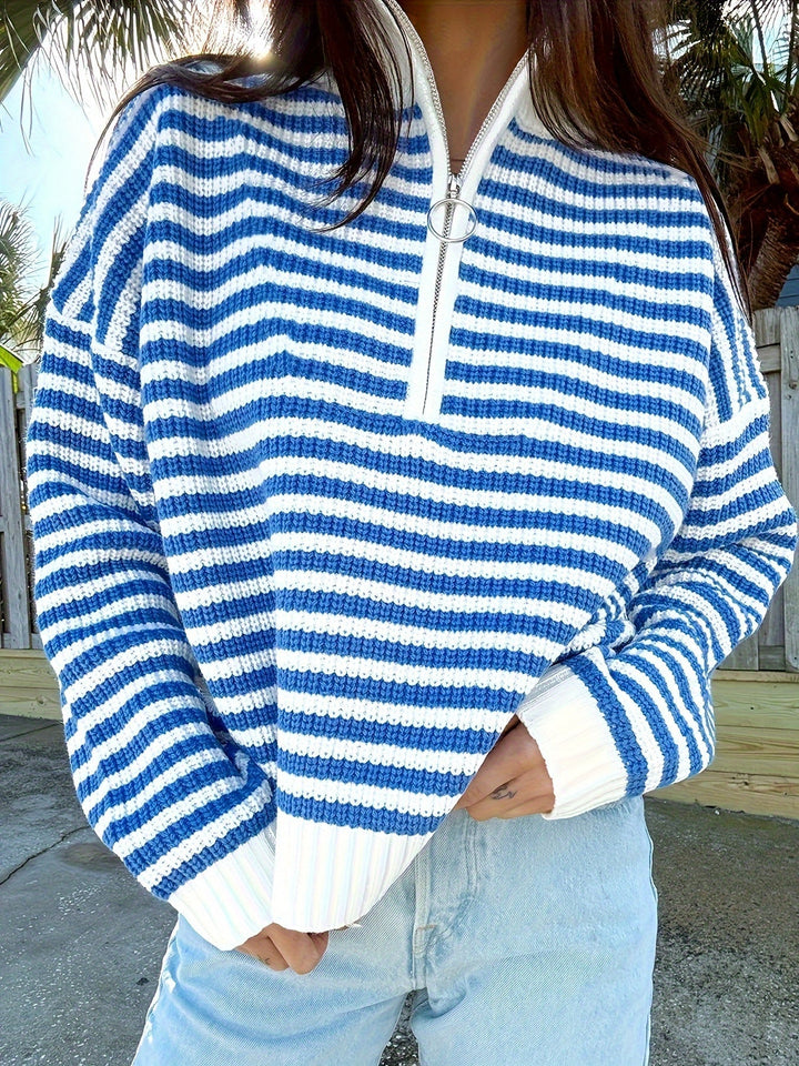 BELMONTE MILANO | Maglione con Zip a Righe