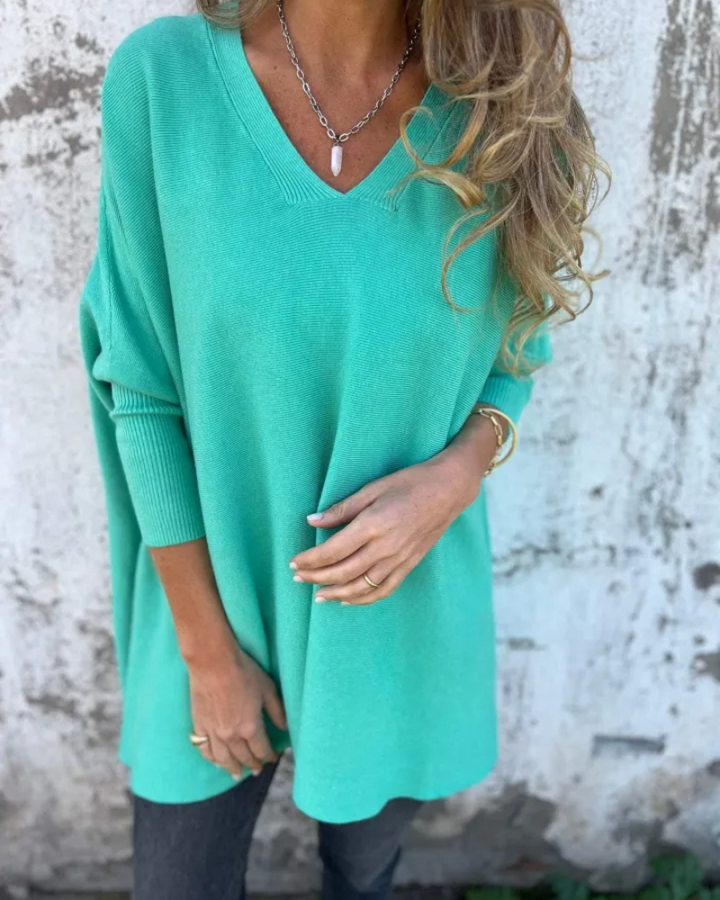 BELMONTE MILANO | MAGLIONE OVER SIZE CON SCOLLO A V