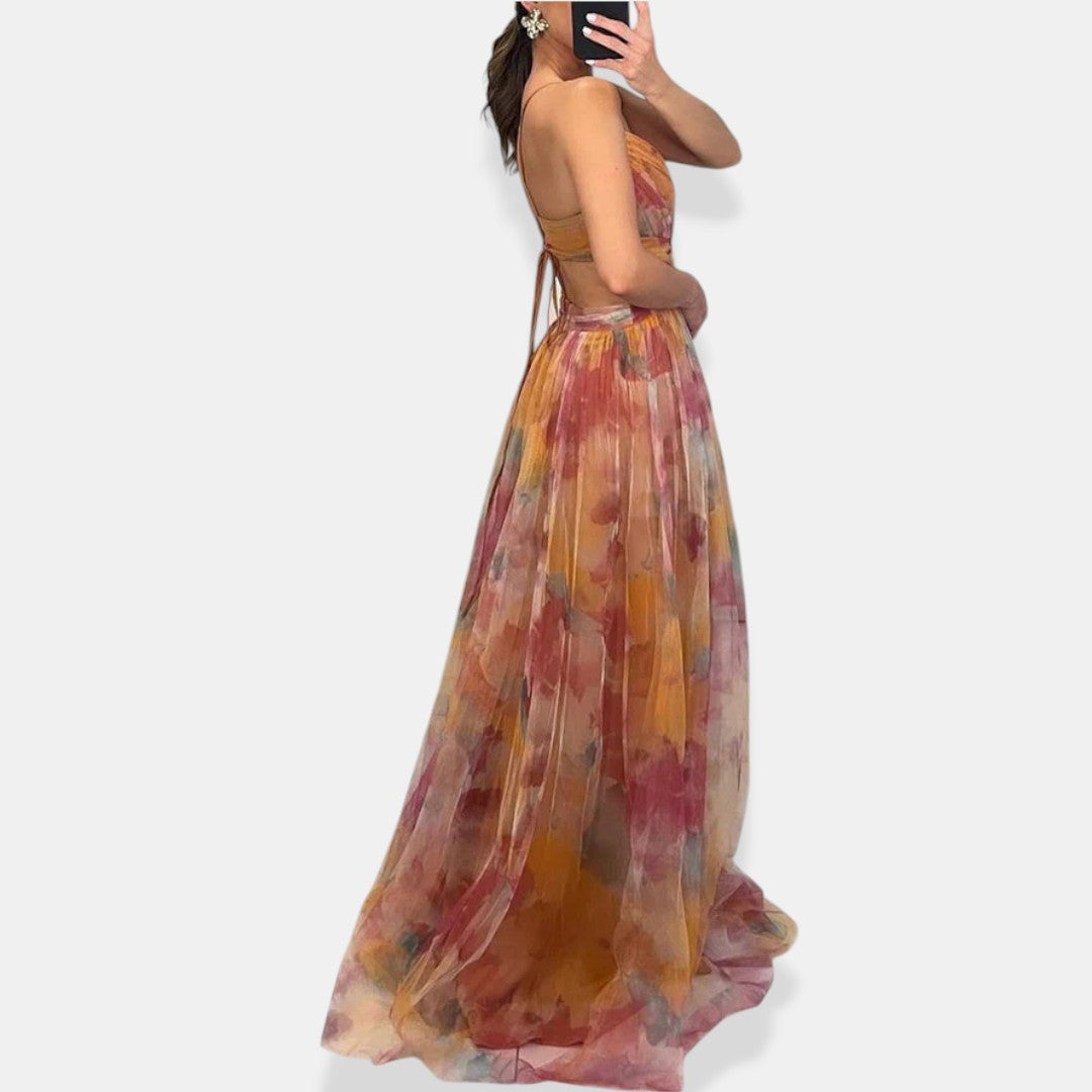 Vaëlia™ | Bellissimo maxi abito con stampa floreale