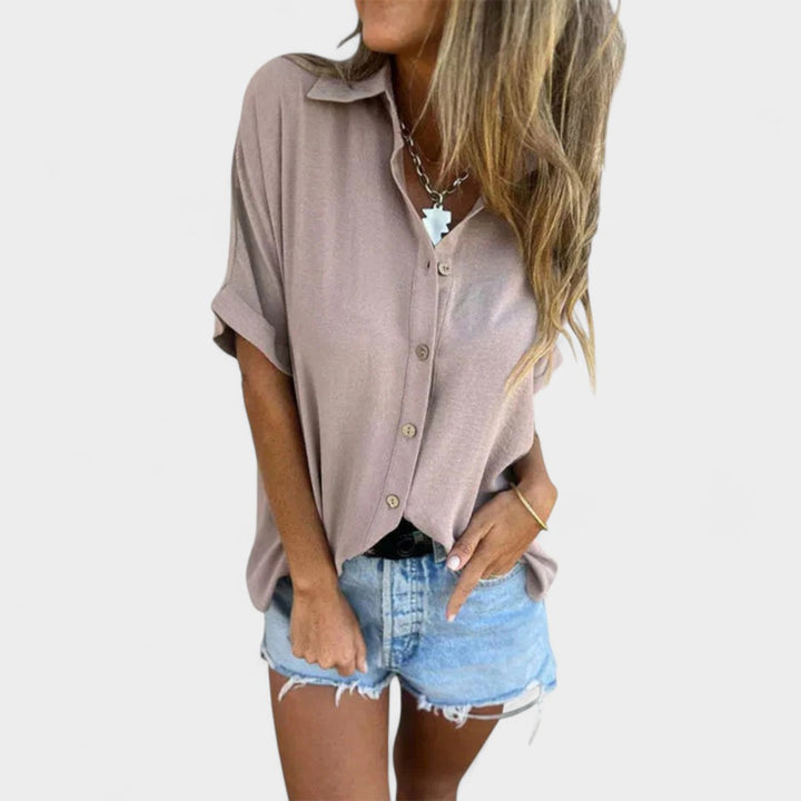 HELEN | CAMICIA RELAX CON BOTTONI