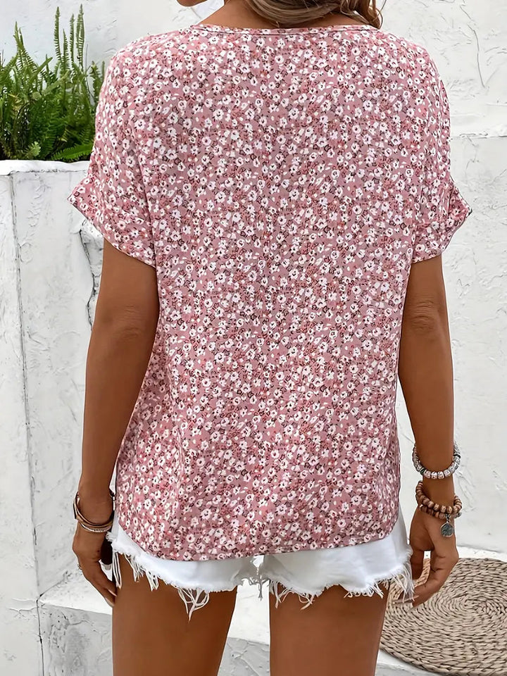 BELMONTE MILANO | BLUSA CON BOTTONI FLOREALI
