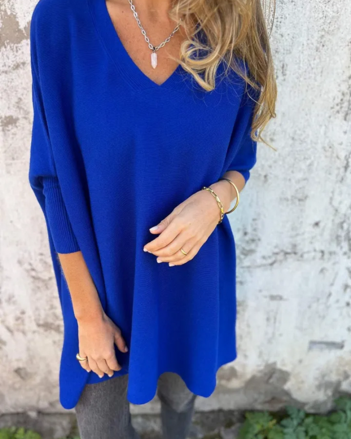 BELMONTE MILANO | MAGLIONE OVER SIZE CON SCOLLO A V