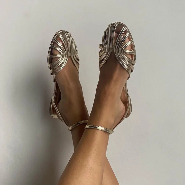 GINEVRA | BALLERINE SANDALO CON DETTAGLIO INTRECCIATO