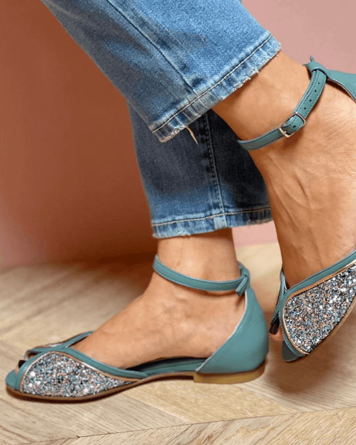 BRIGITTA | SANDALO BASSO GLITTER