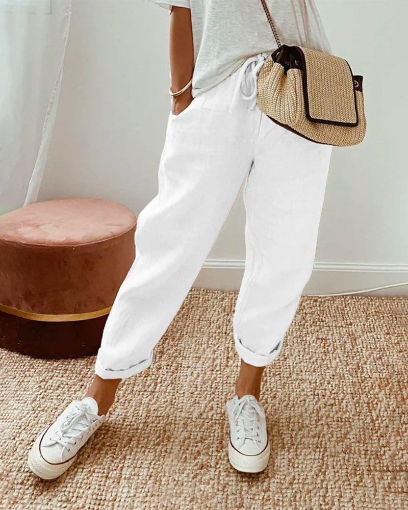 CATERINA | PANTALONI CASUAL CON COULISSE