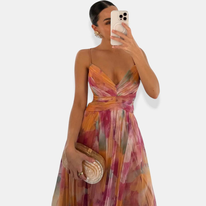 Vaëlia™ | Bellissimo maxi abito con stampa floreale