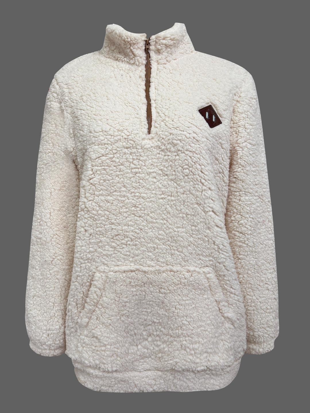 BELMONTE MILANO | Maglione con Zip a Quarto di Patch