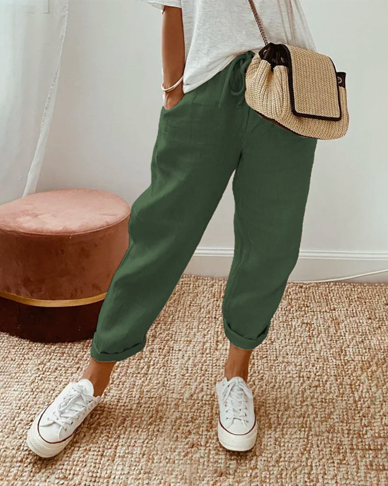 CATERINA | PANTALONI CASUAL CON COULISSE