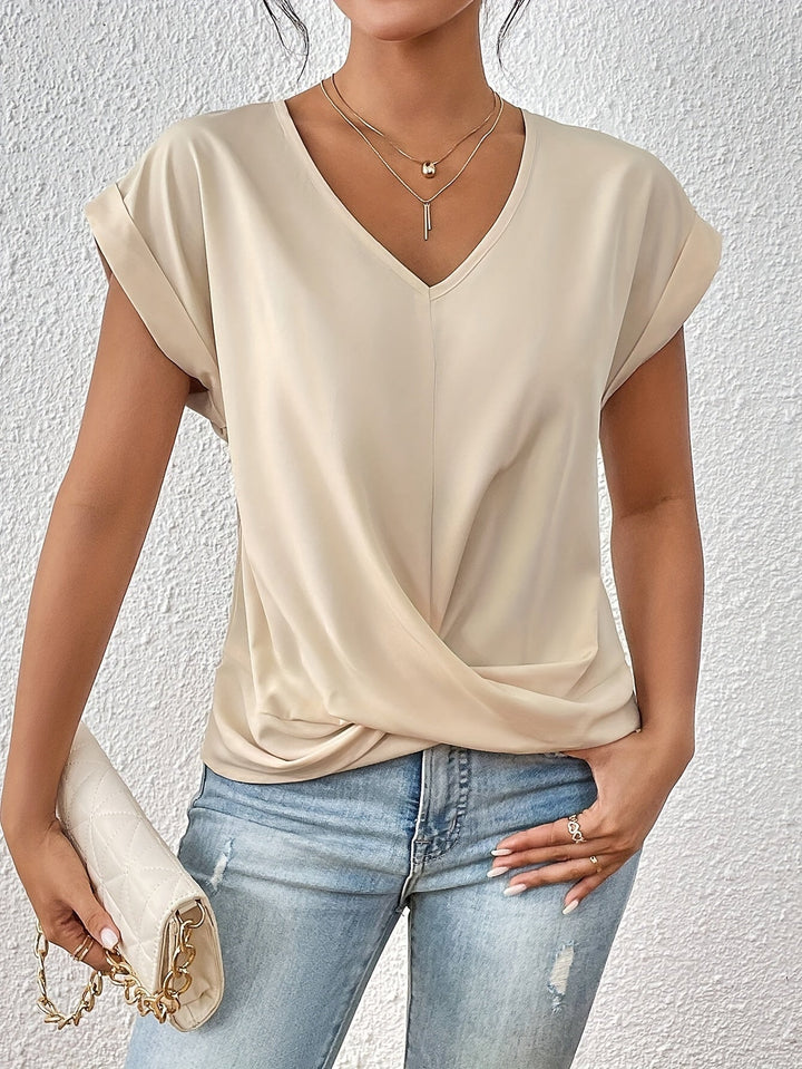 BELMONTE MILANO | TOP CON SCOLLO A V TWIST