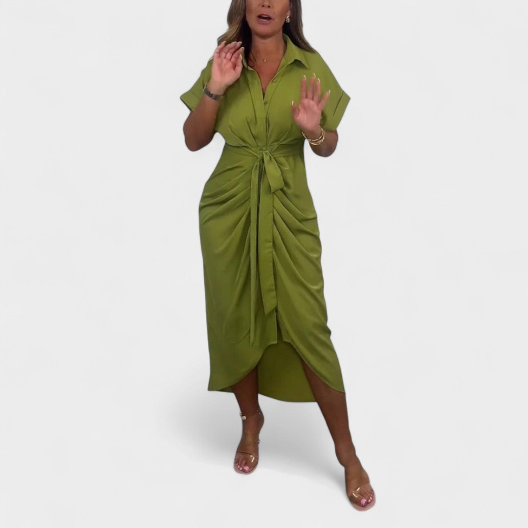 GAIA | ABITO CHEMISE CON NODO CENTRALE
