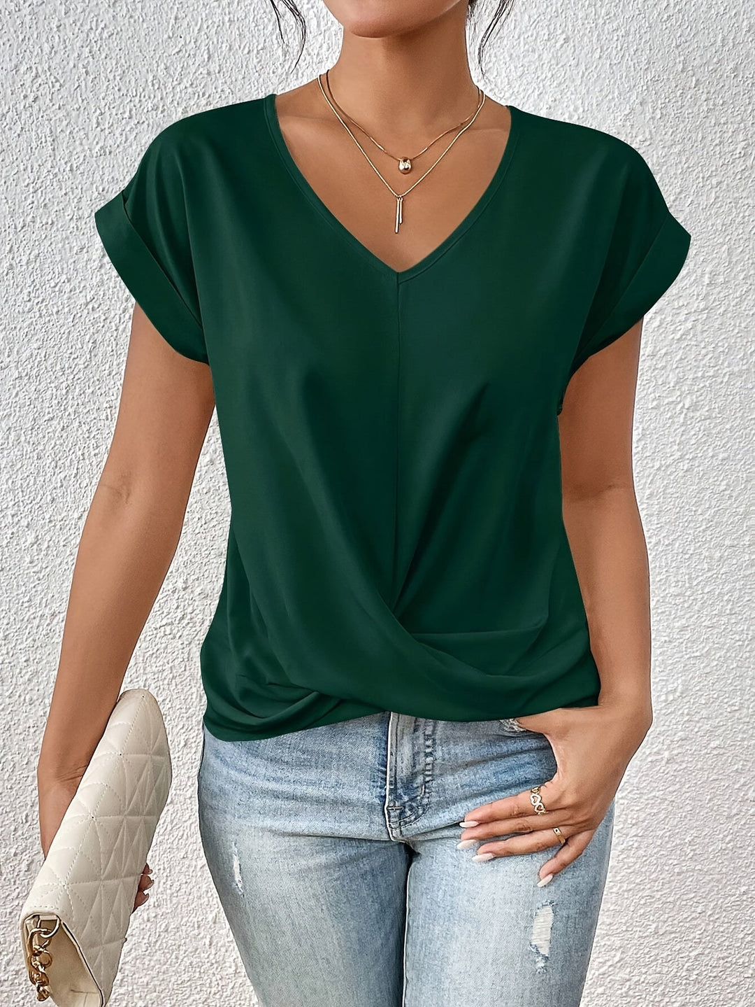 BELMONTE MILANO | TOP CON SCOLLO A V TWIST